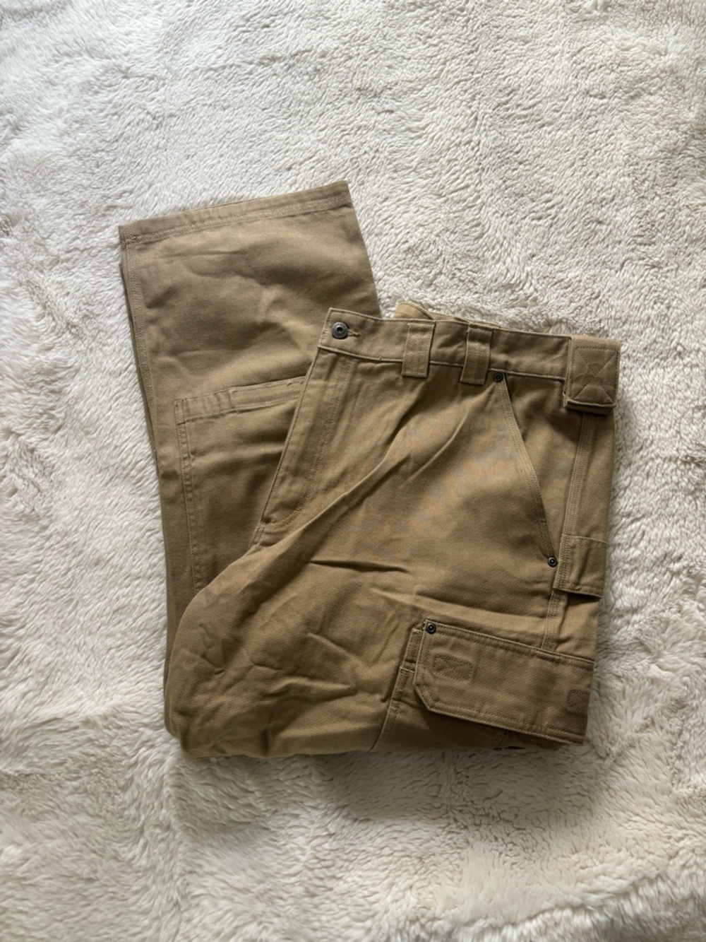 Duluth Trading Co. Tan Durable Canvas Utility Work Pants Size 44